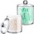 SheeChung 2 Pack(10oz&12oz) Clear Acrylic Qtip Holder Dispenser – Shatterproof Plastic Apothecary Jars for Bathroom Organization – Vanity Storage Canisters for Cotton Swabs,Balls,Pads,Q-Tips
